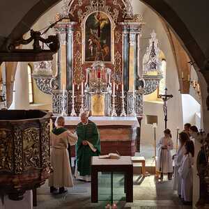 Vor 60 Jahren feierte Pater Koloman OSB seine Primiz in der Pfarrkirche Deutschfeistritz.