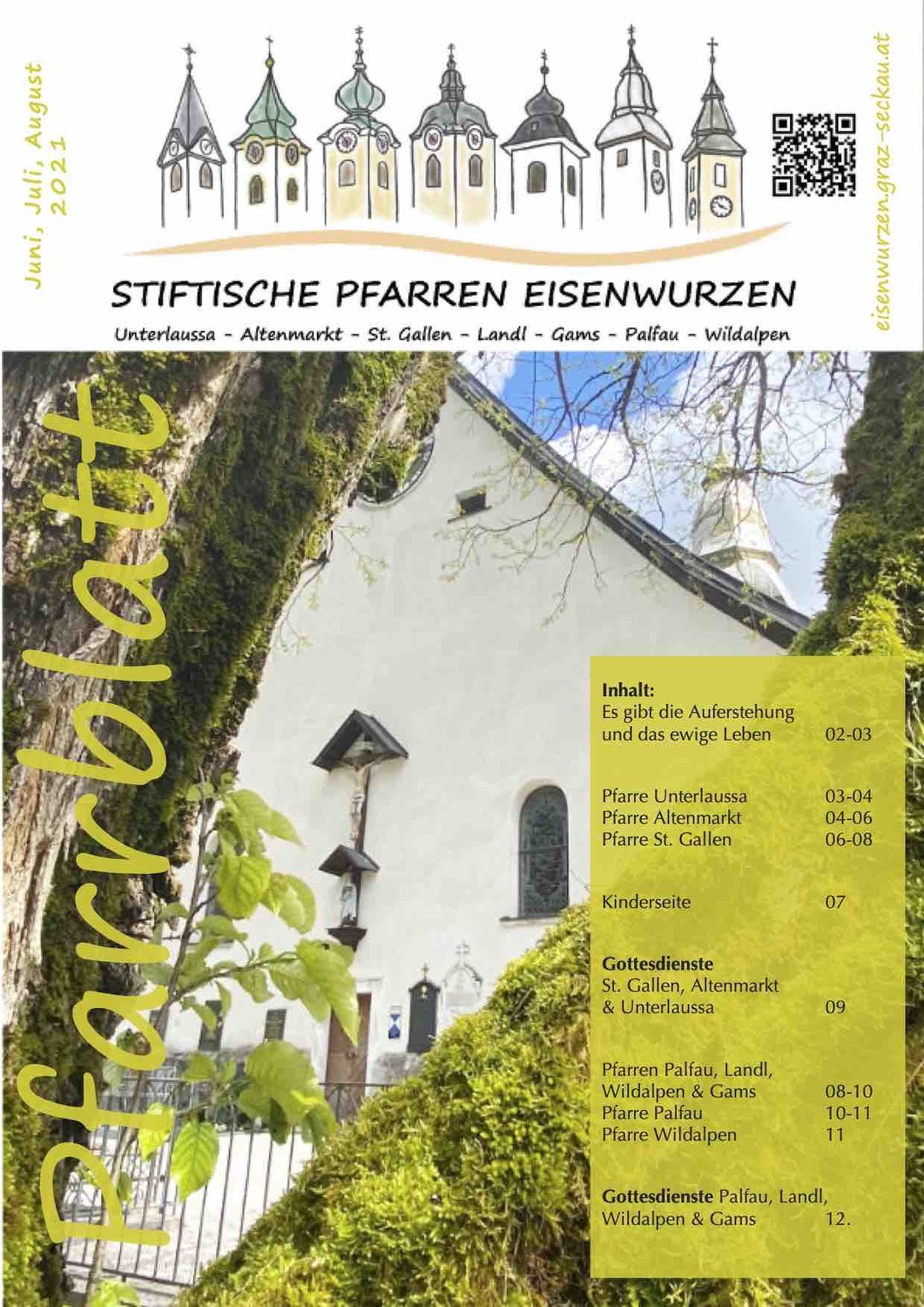 Stiftische Pfarren Eisenwurzen / Ulrich Diel OSB Pfarrblatt