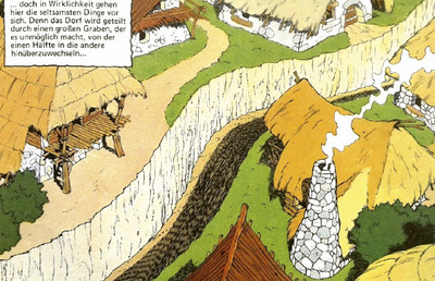 Wie im Asterix-Heft 'Der große Graben' wollen auch die christlichen Kirchen inmitten einer polarisierten Gesellschaft Gräben überwinden.